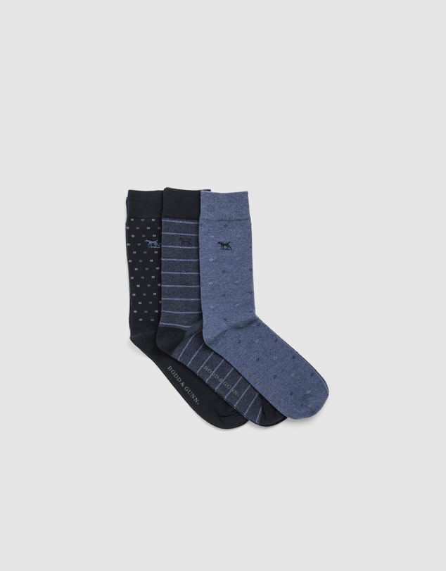 Rodd & Gunn - Seacliff Multi Sock 3 Pack