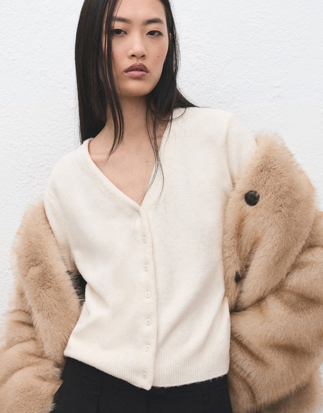 M.N.G - V-Neck Knitted Cardigan