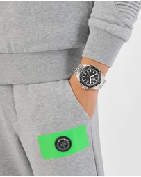 Plein Sport - PLEIN URBAN PULSE 47mm Black dial and Silver-tone strap