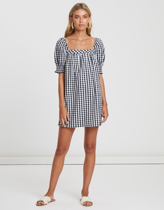 The Fated - Lucille Square Neck Mini Dress
