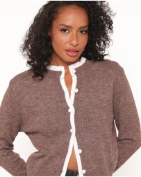 Petal & Pup - Greta Knit Cardigan - Brown