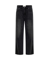 ONE TEASPOON - Billie Low Slung Straight Leg Mid Waist Denim Jeans - Faded Black