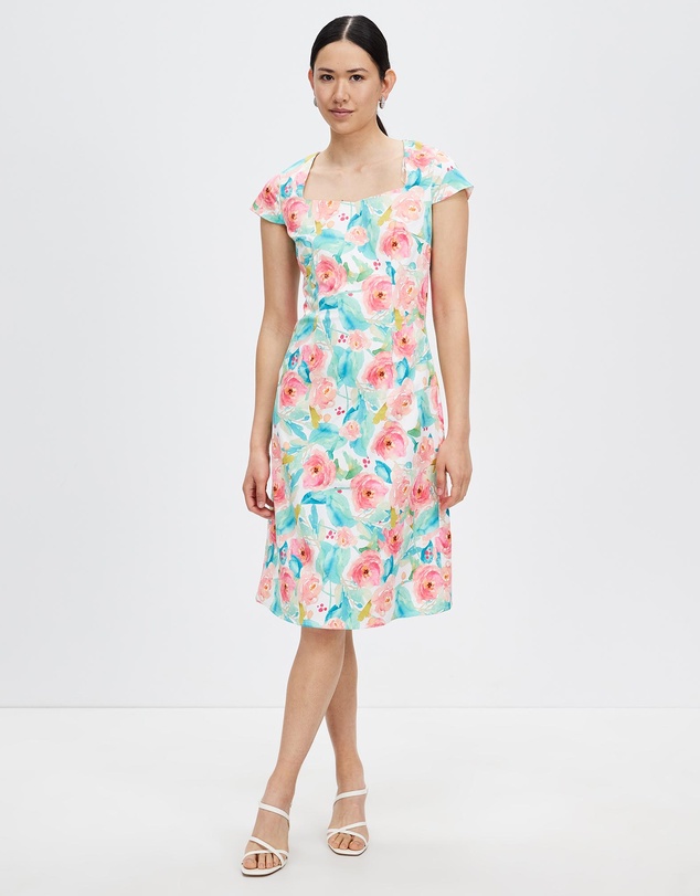 Pink Ruby - Spring Racer Sleeves Dress