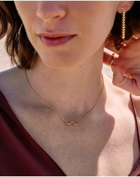 Rachel Jackson - Dreamcatcher Bird Necklace Gold