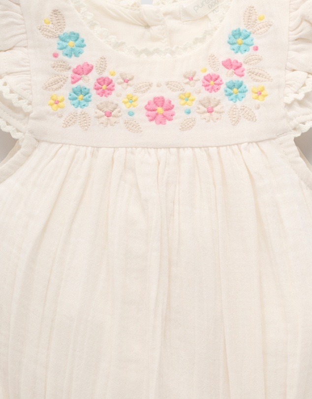 Purebaby - Embroidered Bodysuit-Kids-Babies