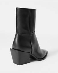 & Other Stories - Sleek Leather Cowboy Boots