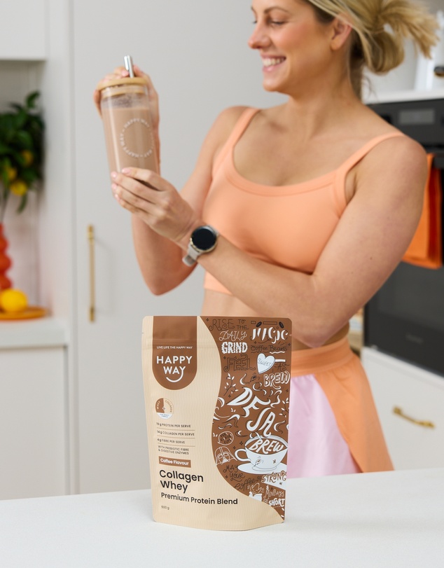 Happy Way - Coffee Collagen Whey Protein Powder