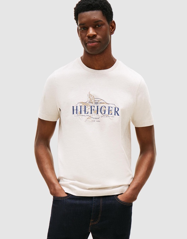 Tommy Hilfiger - Tropical Logo Crew Neck T-Shirt