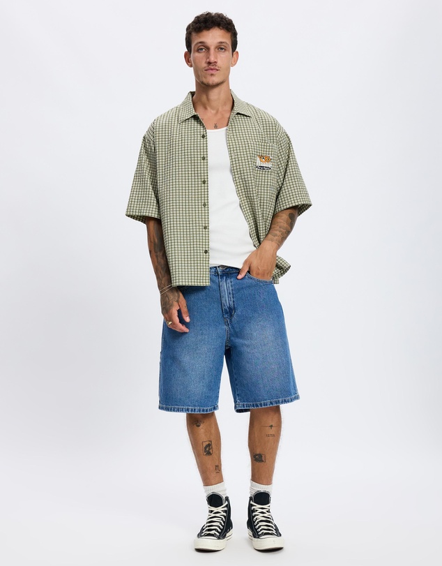 Worship - On Leave Box Fit Cropped SS Shirt