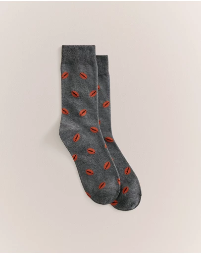 Trenery - Football Sock in Dark Grey Melange