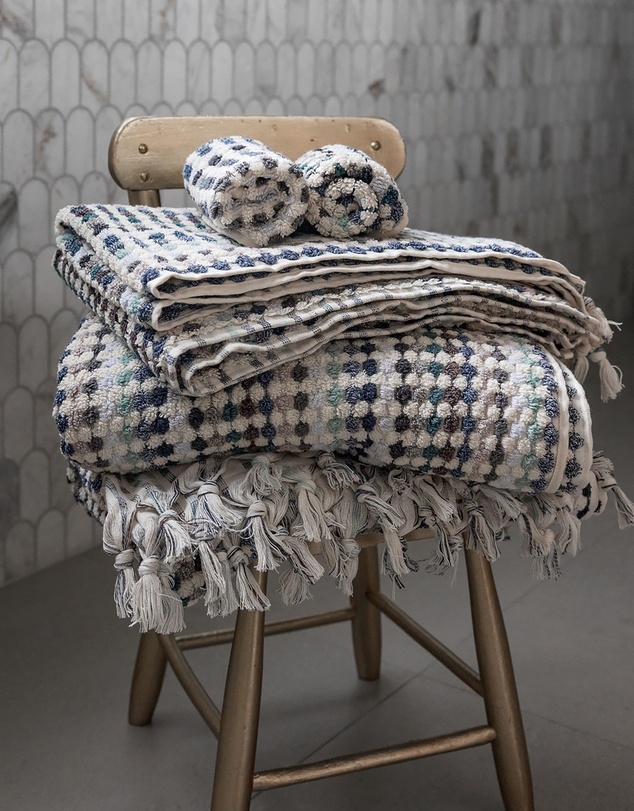 Miss April - Pompom Hand Towel