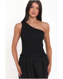 Petal & Pup - Myla One Shoulder Maxi Dress - Black