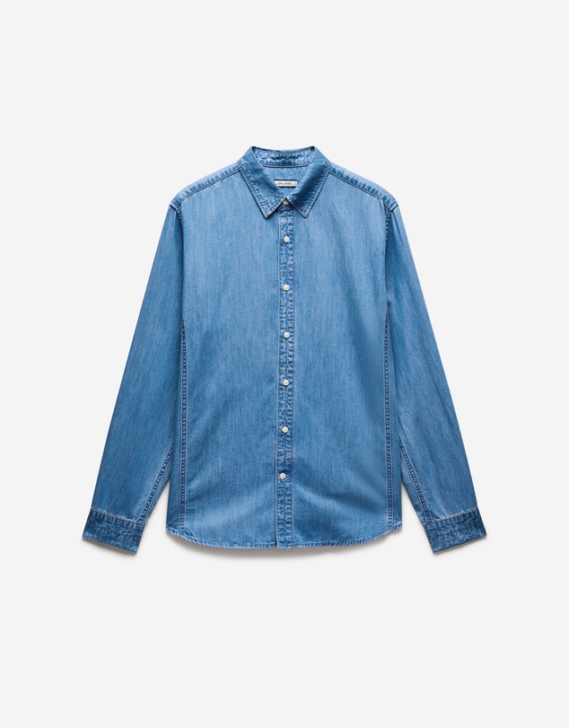 Calibre - Soft Chambray Shirt Light Blue
