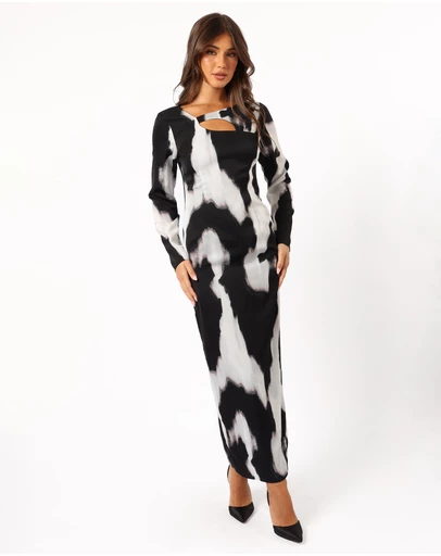 Petal & Pup - Christah Maxi Dress - Black/White