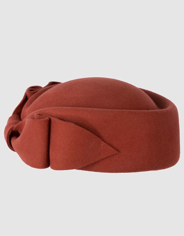 Max Alexander - Felt Rust Pillbox Hat