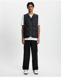TAION - Military V-Neck W-Zip Down Vest Soft Shell