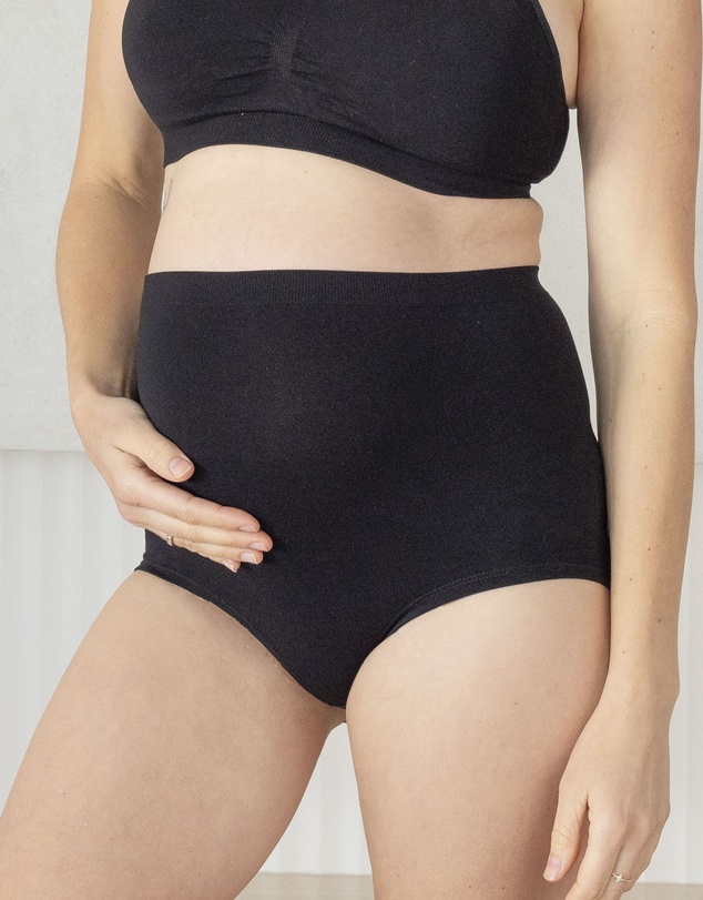 Angel Maternity - Bamboo Maternity Brief In Black