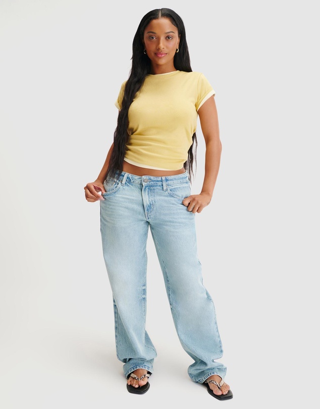 Cotton On - Curvy Low Rise Straight Jeans