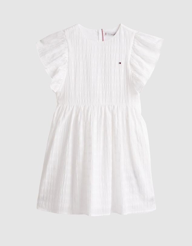 Tommy Hilfiger - Textured Fit And Flare Dress - Kids