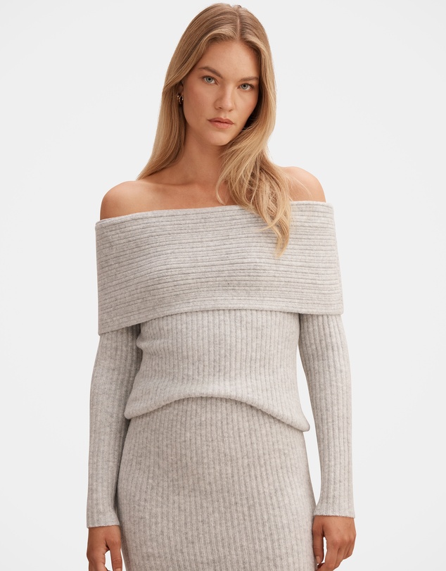 Forever New - Marcie Ribbed Knitted Bardot Top