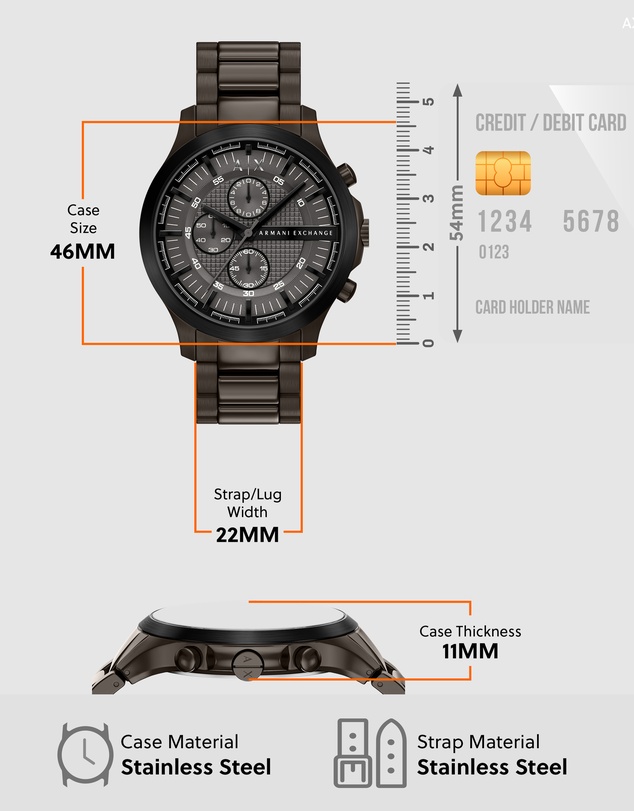 Armani Exchange - Brown Chronograph Watch