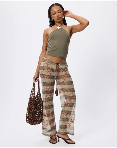 Jaded London - Deva Stripe Knit Trousers