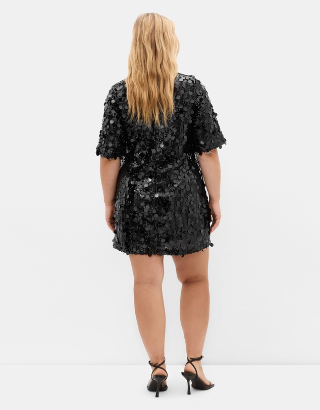 City Chic - Adorn Sequin Mini Dress