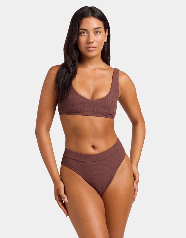 Roxy - Womens Roxy Love Bikini Mid Wasit High Leg Bikini Bottom