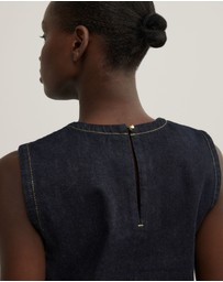 Witchery - Denim Scarf Hem Top