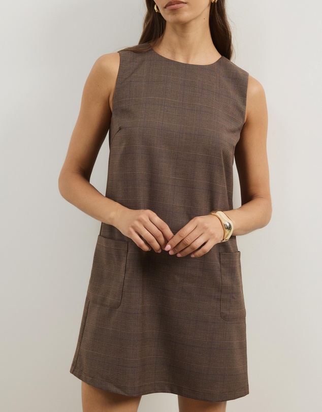 Atmos&Here - Zali Check Suiting Mini Dress