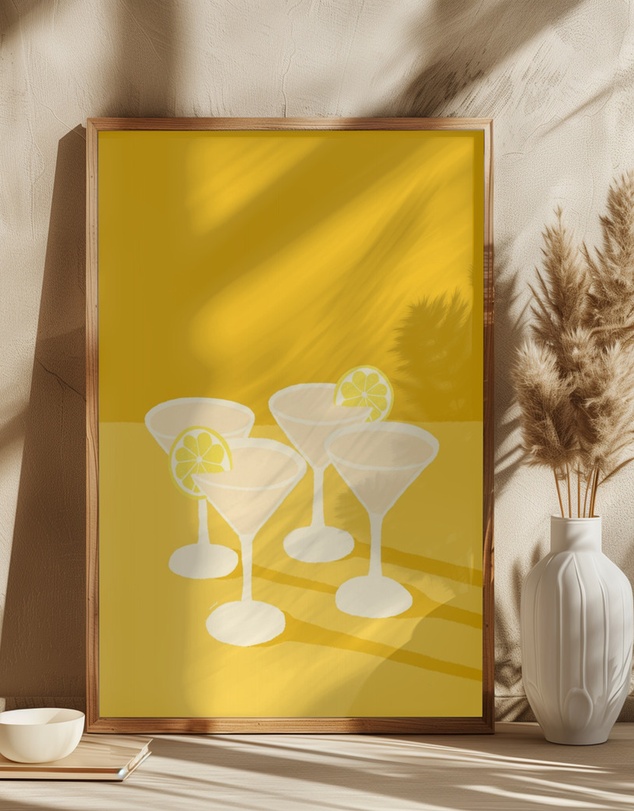 Olive et Oriel - Drinkz by Wilma Wenaker Art Print