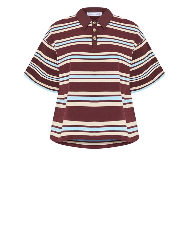 City Chic - Rugby Polo Oversized Tee