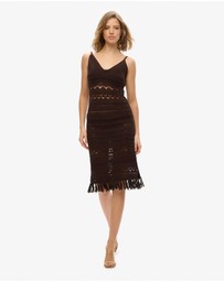 Superdry - Crochet Tassel Midi Dress
