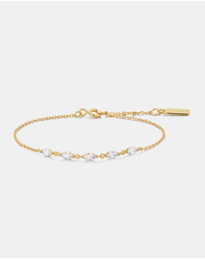 Ania Haie - Gold Quintet Marquise Bracelet