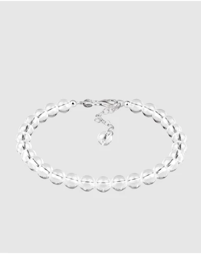 Elli Jewelry - Rock Crystal Bead Bracelet