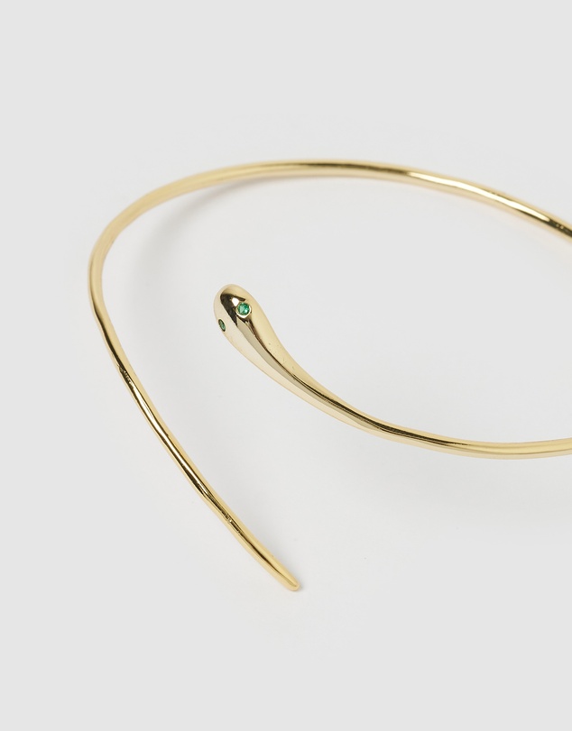 Izoa - Serpent Green Eye Cuff