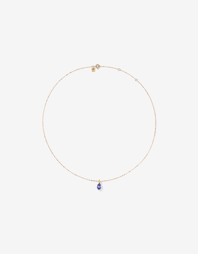 Michael Hill - Tanzanite Solitaire Pendant with Chain in 10kt Yellow Gold