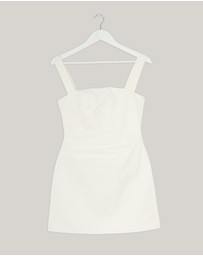 Revibe - Repaired Shona Joy Lani Draped Mini Dress - AU 8