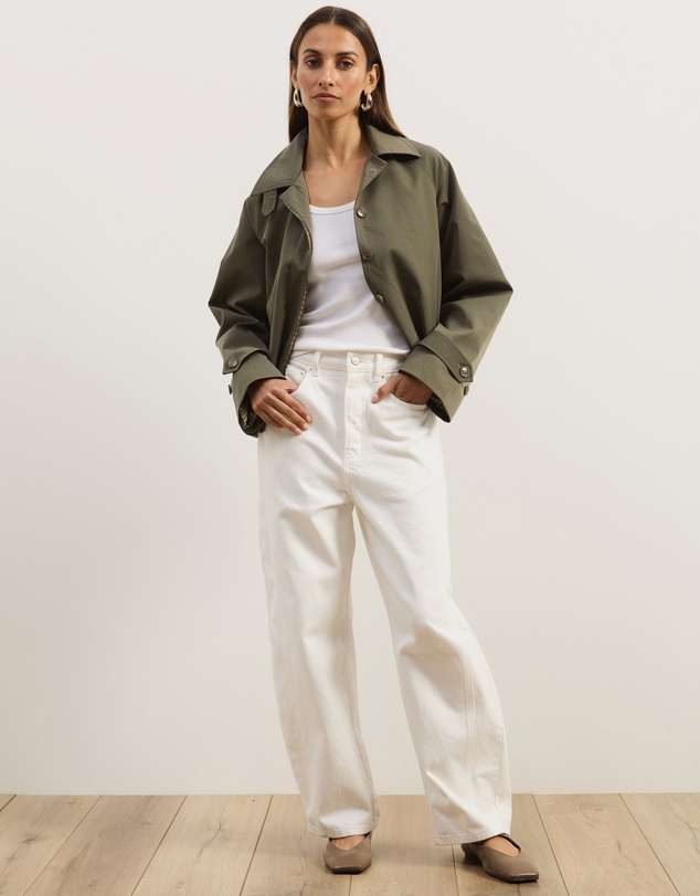 Atmos&Here - Osa Cropped Trench Coat