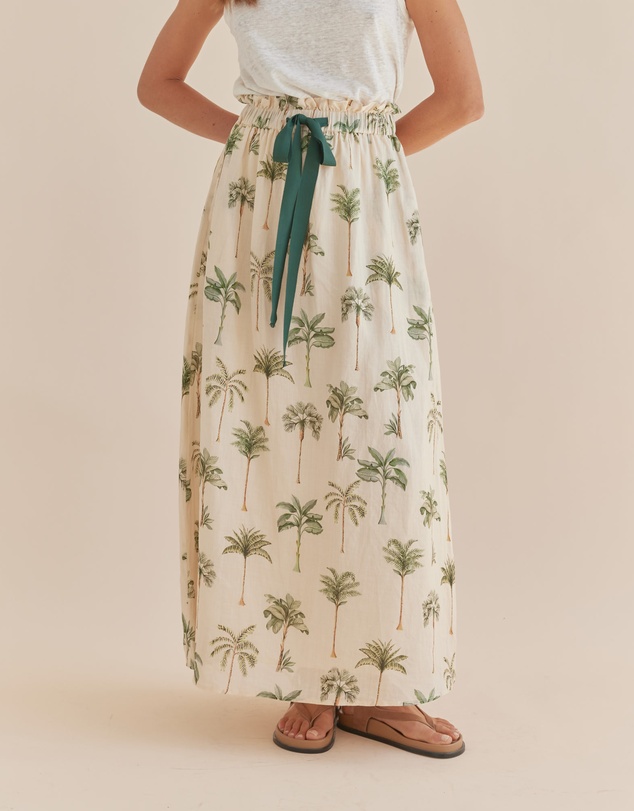 Amelius - Palma Elasticated Maxi Skirt