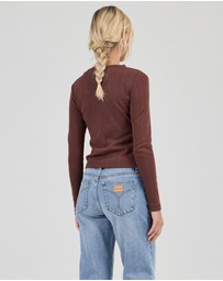 Rolla's - Pointelle Classic Long Sleeve Top