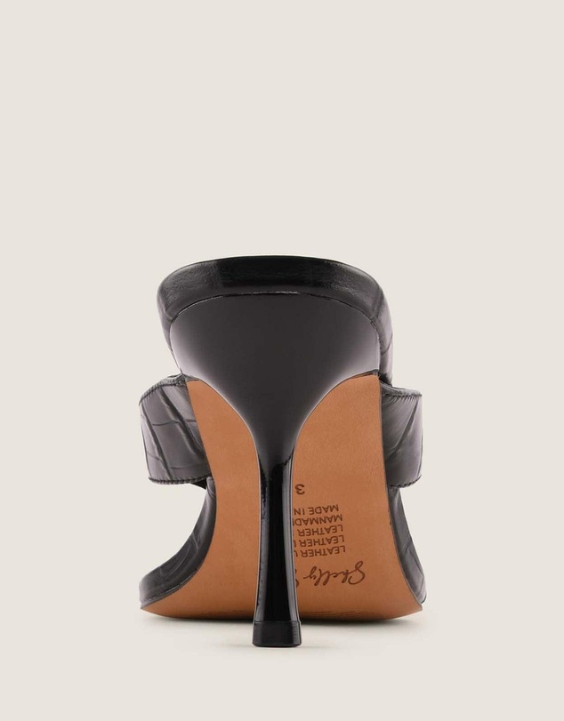 Shelly Shen - Pia High Sandals Black Croc