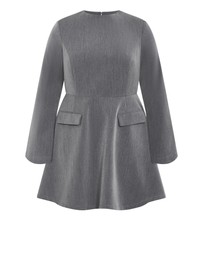 City Chic - Dynamic Long Sleeve Dress