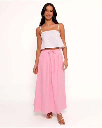 Petal & Pup - Simone Skirt Set - White Pink