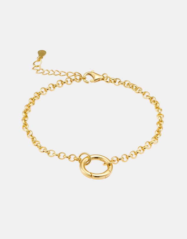 Zoe Olivia - 14K Gold Vermeil 'O' Ring Charm Bracelet