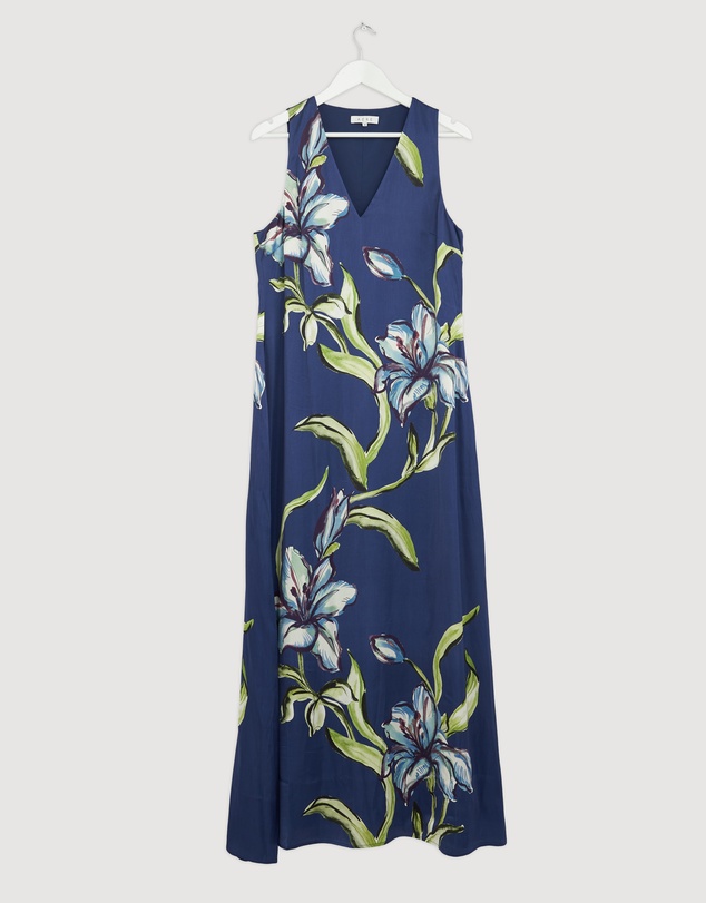 Revibe - Repaired AERE Allona V-Neck Maxi Dress - AU 14