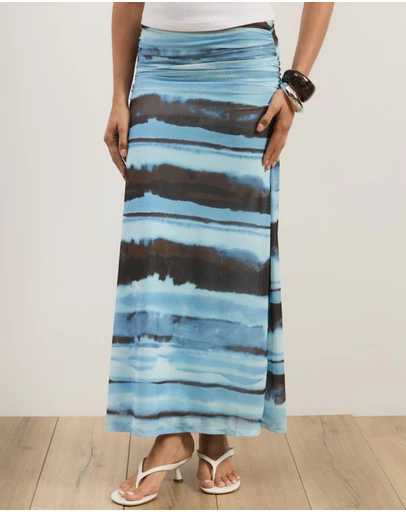 Atmos&Here - Thea Mesh Midi Skirt