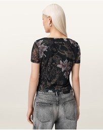 AllSaints - Gabby Mesh Top