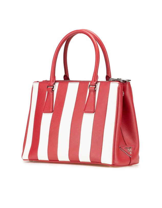 Pre-Loved by Azura Reborn - Pre-Loved Small Bicolor Saffiano Galleria Double Zip Satchel