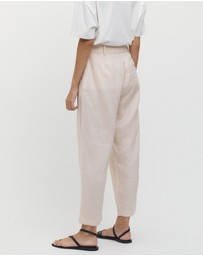 FRIEND of AUDREY - Émilion 7/8 Linen Trouser